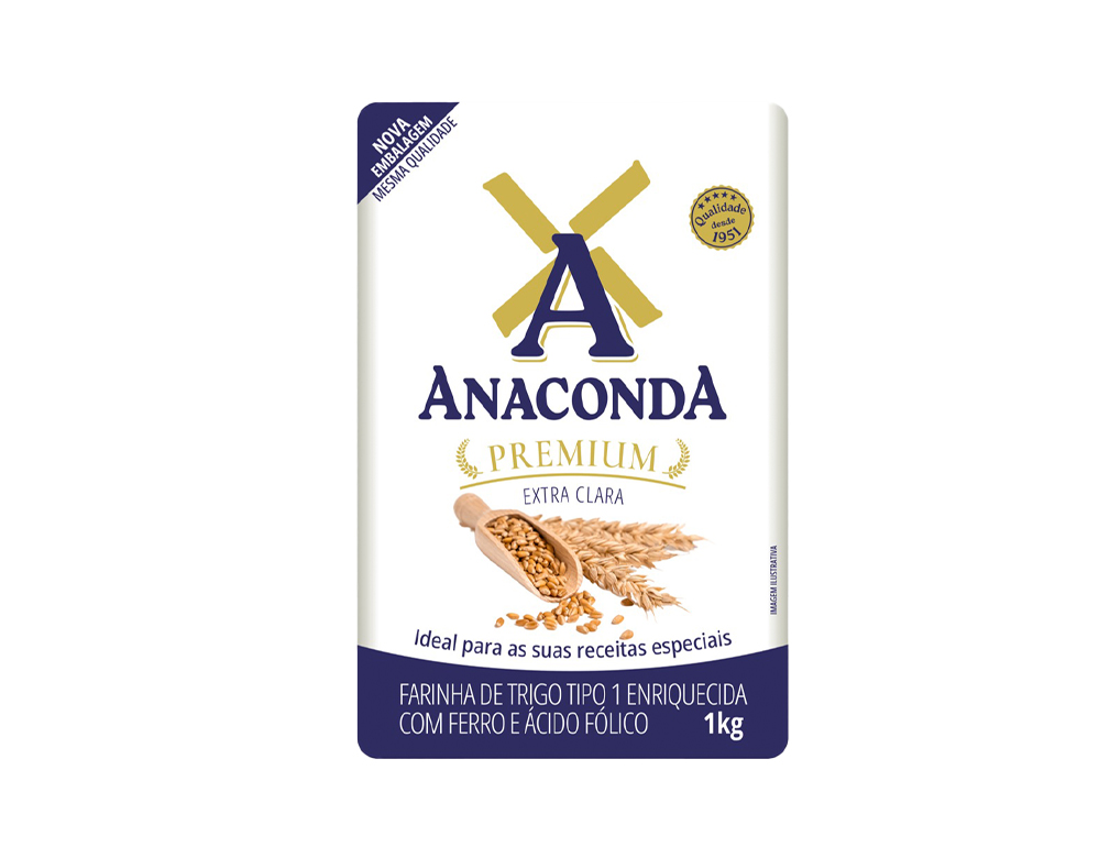 FARINHA DE TRIGO PREMIUM ANACONDA 5 KG (FDO 25 KG)